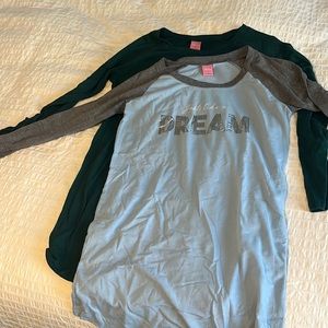 Jenni Intimates long sleeve night shirts x2
